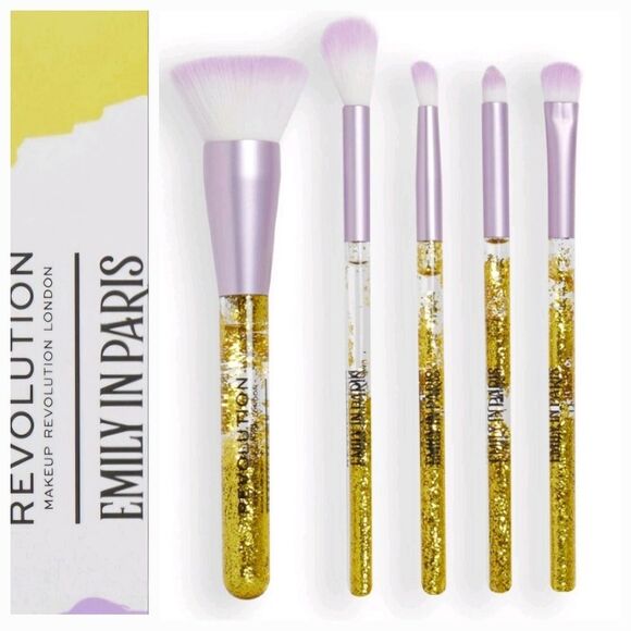 Makeup Revolution X Emily In Paris 5-PC Brush Set - Picture 1 of 5